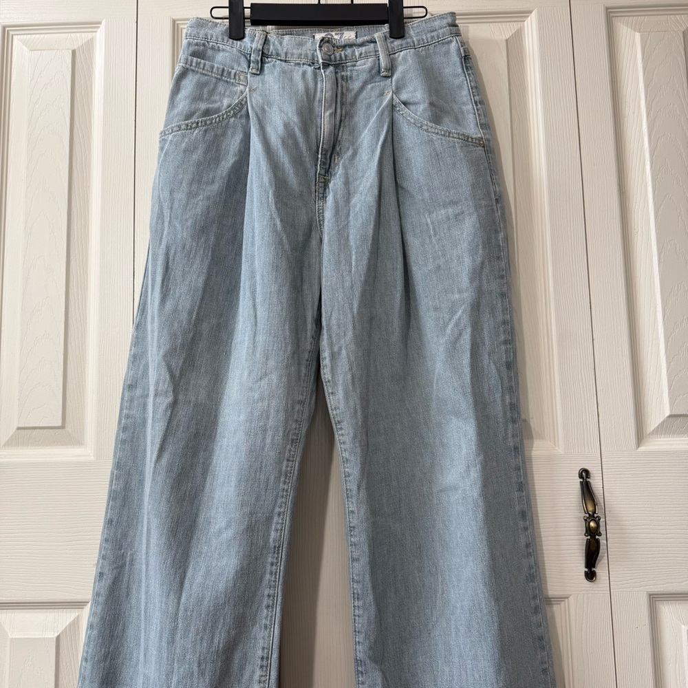 Free People We The Free Luca Super Slouch Wide Leg Trouser Jeans Women’s Size 27 - Picture 6 of 11